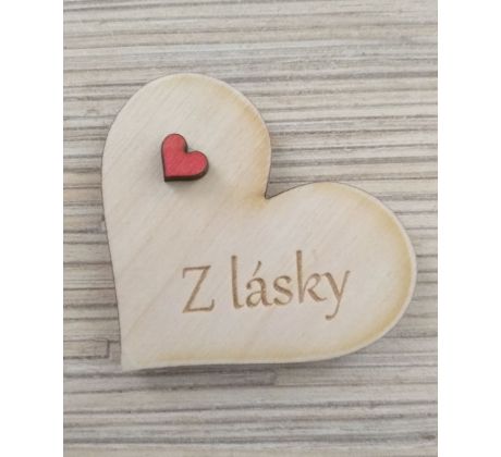 magnetka srdíčko Z LÁSKY