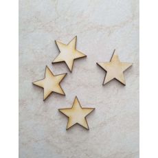Hvězdičky malé plné 1 - 5 cm (50ks)